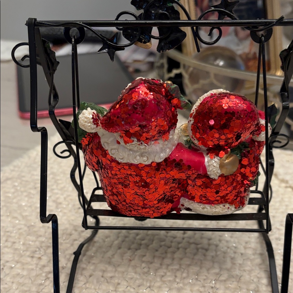 Festive Santa and Snowman Holiday Swing Decor - Picture 5 of 5
